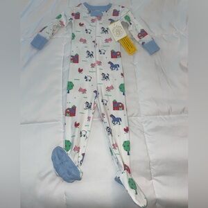 Beaufort Bonnet Company 12-18 month Farm Pajamas NWT Gender Neutral Print